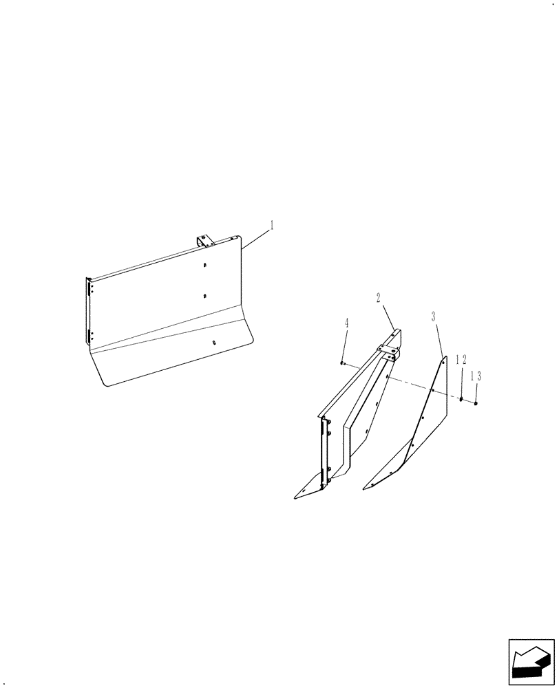 Схема запчастей Case IH 717130026 - (005) - WINDROW SHIELD 