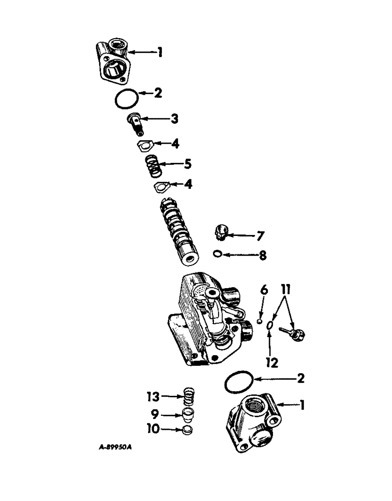 Схема запчастей Case IH 664 - (10-13) - HYDRAULICS, POWER STEERING PILOT VALVE (07) - HYDRAULICS