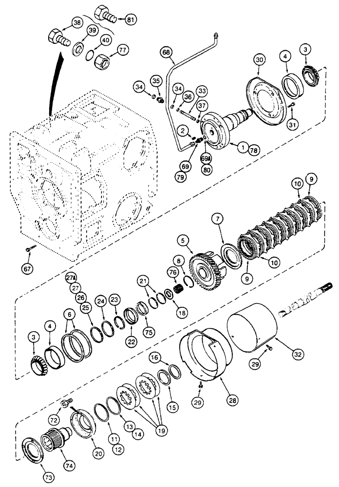 Схема запчастей Case IH 7240 - (6-060) - MECHANICAL FRONT DRIVE (06) - POWER TRAIN