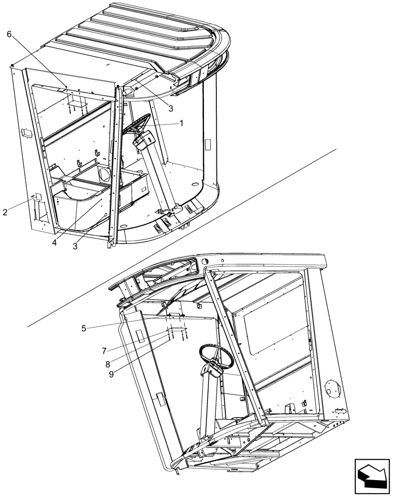 Схема запчастей Case IH 7130 - (88.250.03) - NON-YIELD MONITOR CAB COMPLETING (88) - ACCESSORIES