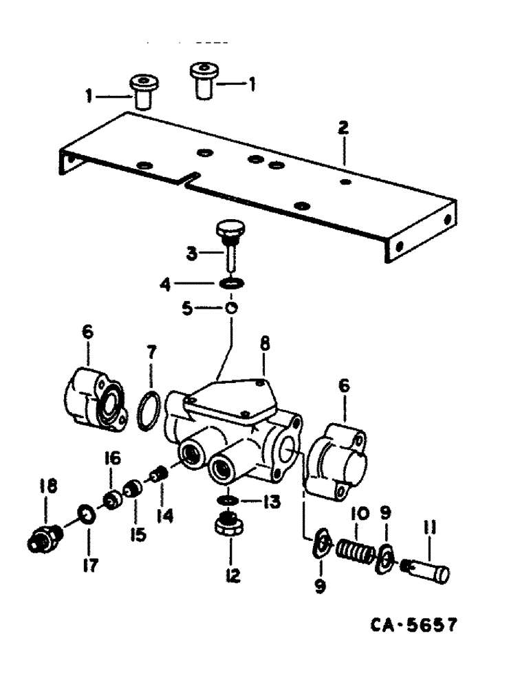 Схема запчастей Case IH 1480 - (10-48) - HYDRAULICS, STEERING VALVE, SERIAL NO. 24000 AND BELOW (07) - HYDRAULICS