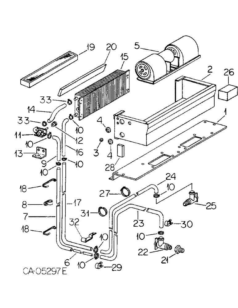 Схема запчастей Case IH 3788 - (13-29) - SUPERSTRUCTURE, PRESSURIZER, HEATER AND FILTERS, CAB WITH SERIAL NO. 107806 AND BELOW (05) - SUPERSTRUCTURE