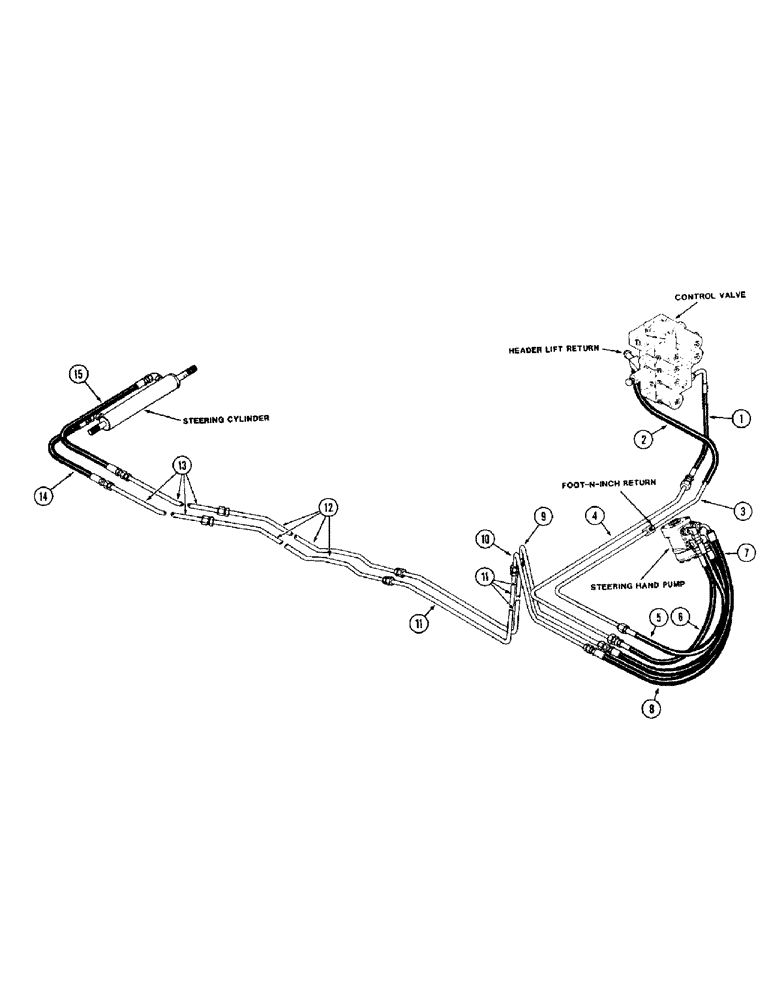 Схема запчастей Case IH 1660 - (1-24) - PICTORIAL INDEX, STEERING SYSTEM (00) - PICTORIAL INDEX