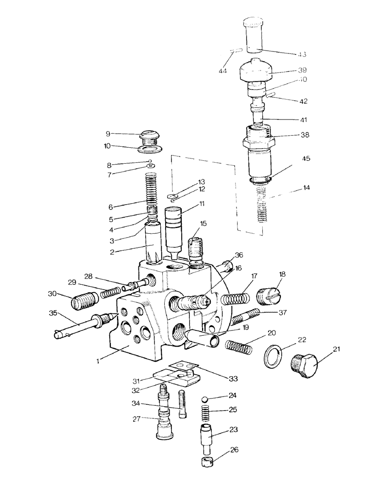 Схема запчастей Case IH 996 - (E06-1) - SELECTAMATIC HYDRAULIC SYSTEM, CONTROL VALVE (07) - HYDRAULIC SYSTEM