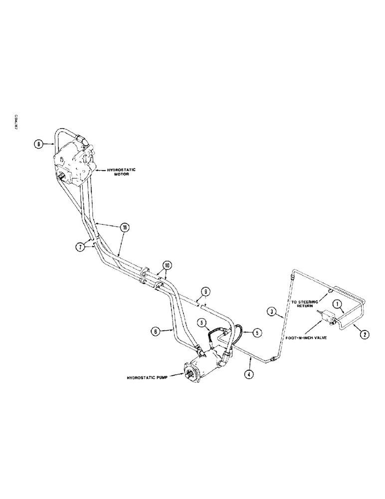 Схема запчастей Case IH 1660 - (1-20) - PICTORIAL INDEX, SINGLE SPEED PROPULSION SYSTEM (00) - PICTORIAL INDEX