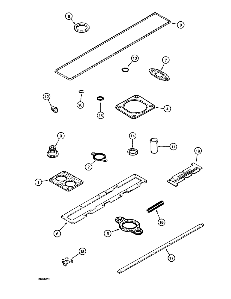 Схема запчастей Case IH 1670 - (2-60) - VALVE GRIND GASKET KIT, 6TA-830 ENGINE (01) - ENGINE