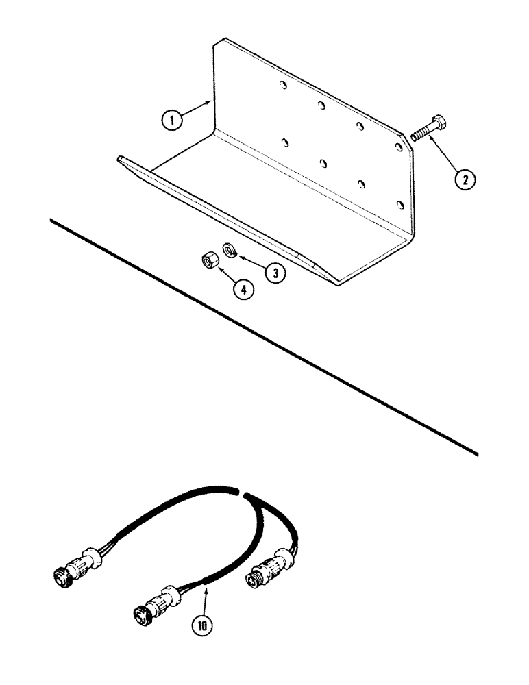 Схема запчастей Case IH 2594 - (4-64) - SPEED SENSOR SHIELD, IMPLEMENT MONITOR HARNESS (04) - ELECTRICAL SYSTEMS