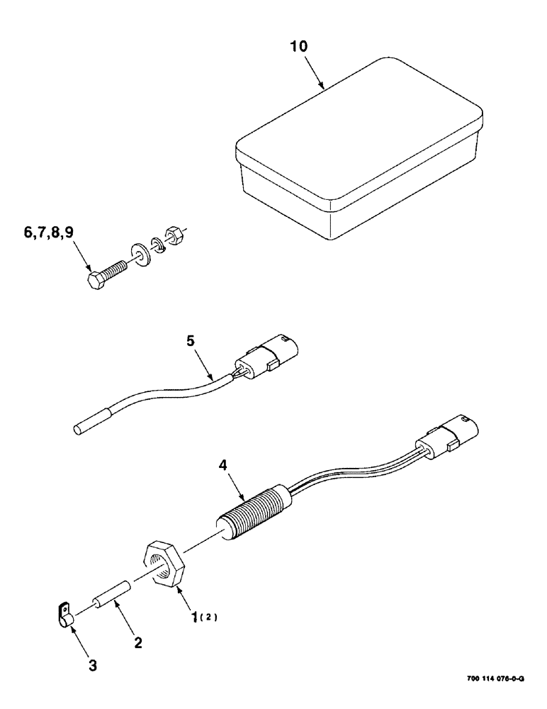 Схема запчастей Case IH 8575 - (4-16) - ELECTRICAL KIT, 700114076 BOX OF SERVICE PARTS (06) - ELECTRICAL