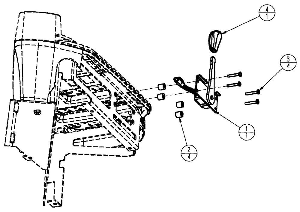 Схема запчастей Case IH SPX3320 - (01-038) - RH CONSOLE, THROTTLE GROUP Cab Interior