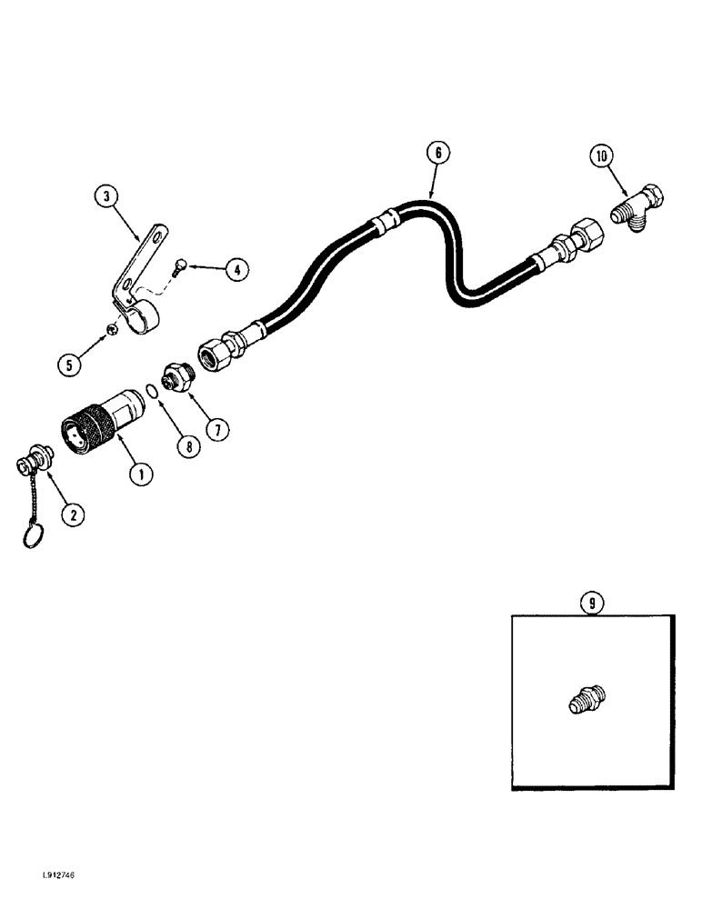 Схема запчастей Case IH 9350 - (8-94) - HYDRAULIC MOTOR OIL RETURN KIT (08) - HYDRAULICS