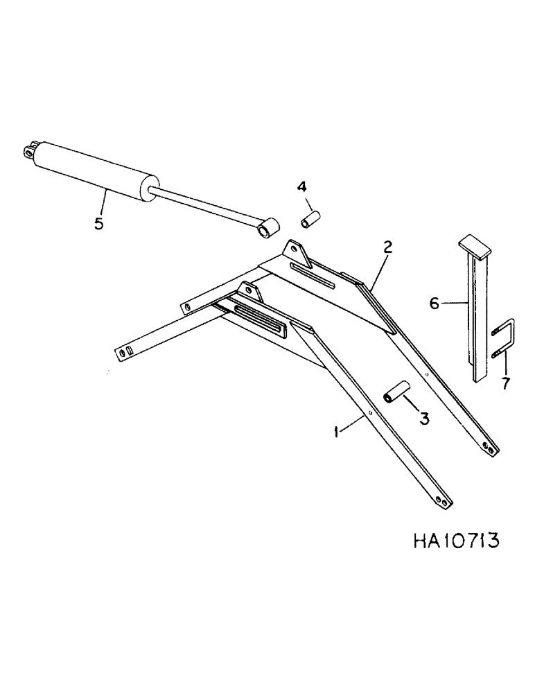 Схема запчастей Case IH 4700 - (A-19) - WING LIFT SUPPORTS 