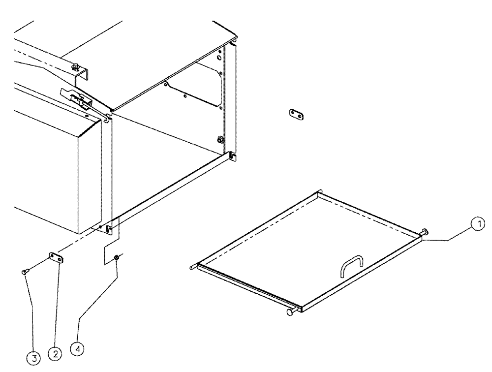 Схема запчастей Case IH 810 - (02-041) - DOOR GROUP, VALVE, BASIC, SINGLE Bin Group