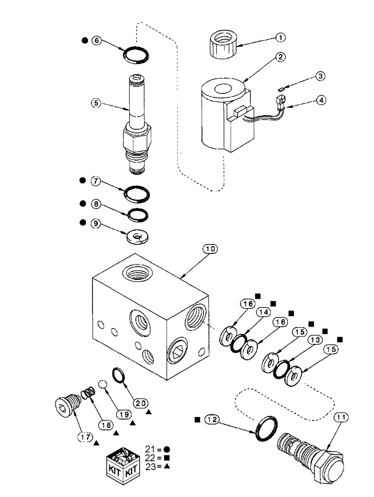 Схема запчастей Case IH 1230 - (35.138.18) - VALVE, PROPORTIONAL FLOW CONTROL 226734A4 - 16 ROW MOUNTED STACKER VARIABLE RATE DRIVE (35) - HYDRAULIC SYSTEMS