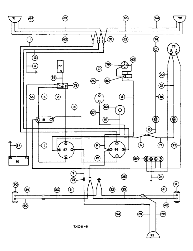 Схема запчастей Case IH 276 - (3-12) - ELECTRICAL SYSTEM, PETROL (04) - ELECTRICAL SYSTEMS