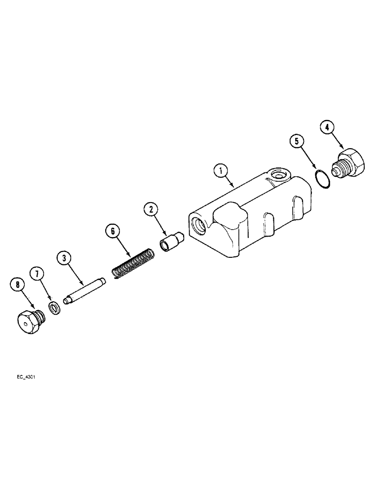 Схема запчастей Case IH 3220 - (8-022) - REGULATOR VALVE ASSEMBLY, FORWARD AND REVERSE (08) - HYDRAULICS