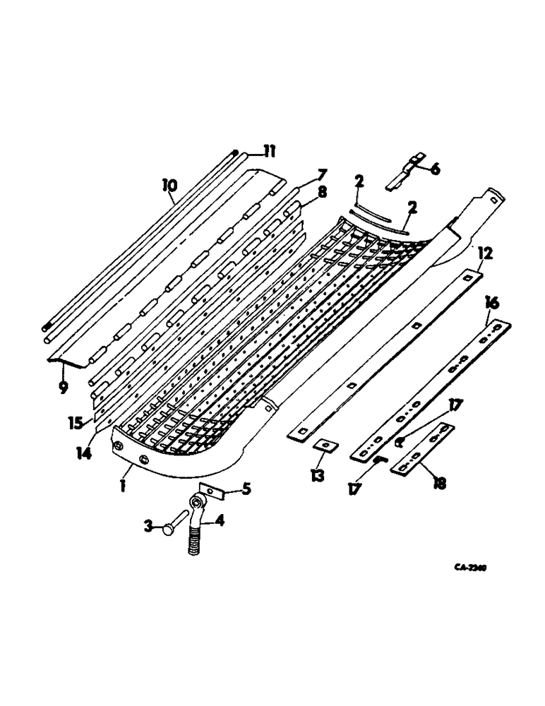 Схема запчастей Case IH 815 - (R-32) - SEPARATOR, CONCAVE AND EXTENSION Separation