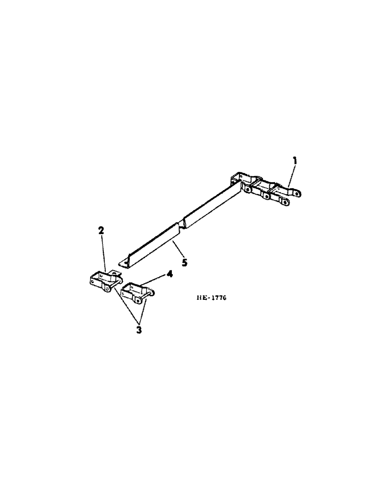 Схема запчастей Case IH 580 - (B-47) - BUNK FEED, CONVEYOR CHAIN (00) - COMPLETE MACHINE