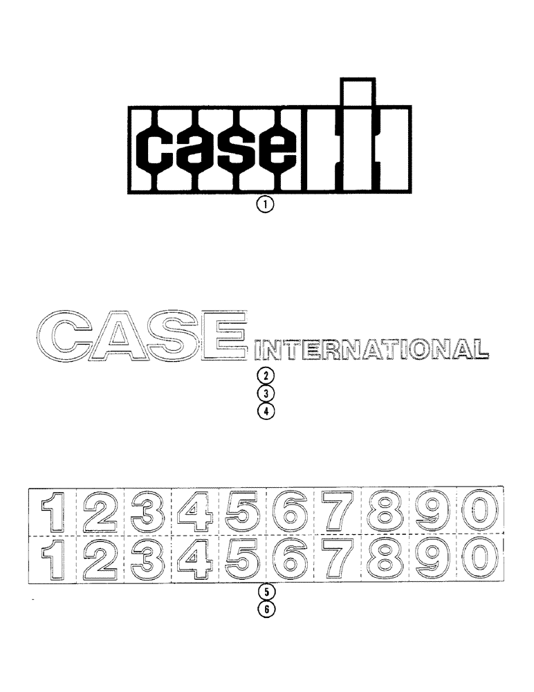 Схема запчастей Case IH 3450 - (92) - DECALS, TRADEMARK AND MODEL DESIGNATION, CASE/IH BUILT MACHINES 