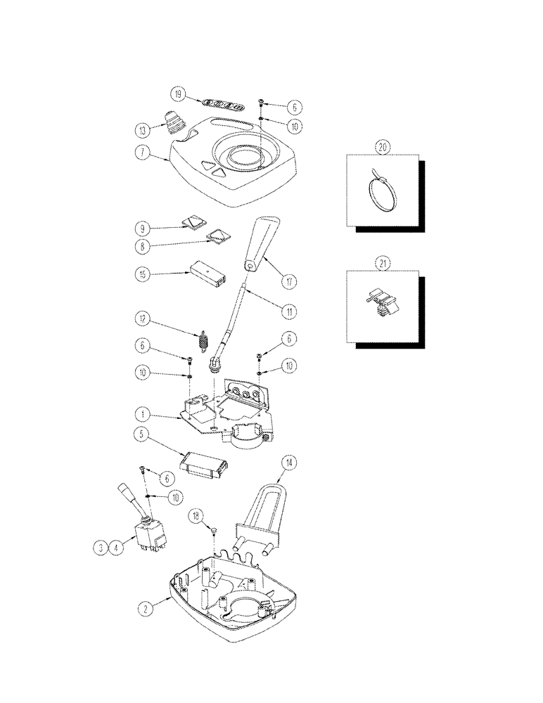 Схема запчастей Case IH STX440 - (05-07) - TRANSMISSION CONTROL ASSY (05) - STEERING