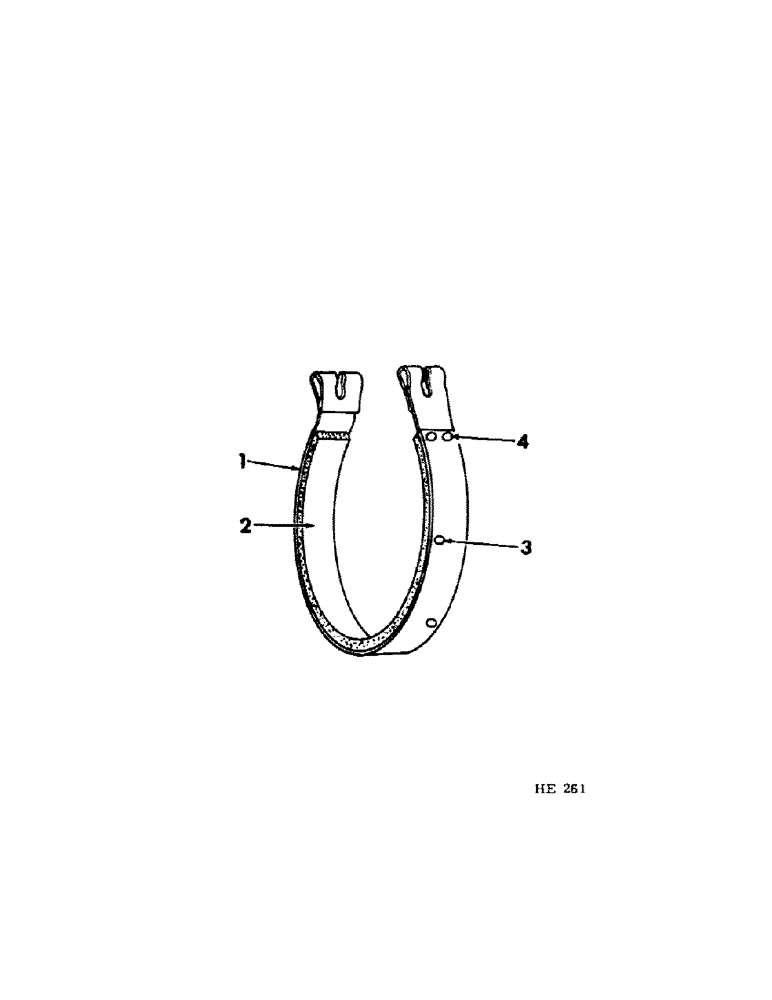 Схема запчастей Case IH 230 - (04-3[A]) - BRAKES, BRAKE BAND (5.1) - BRAKES