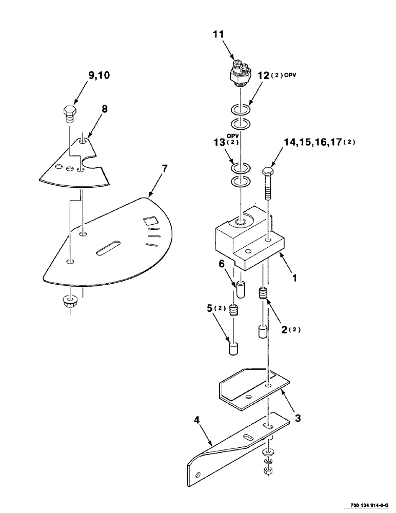 Схема запчастей Case IH 8465T - (4-04) - SWITCH ASSEMBLY , 700134914 SWITCH ASSEMBLY COMPLETE (06) - ELECTRICAL