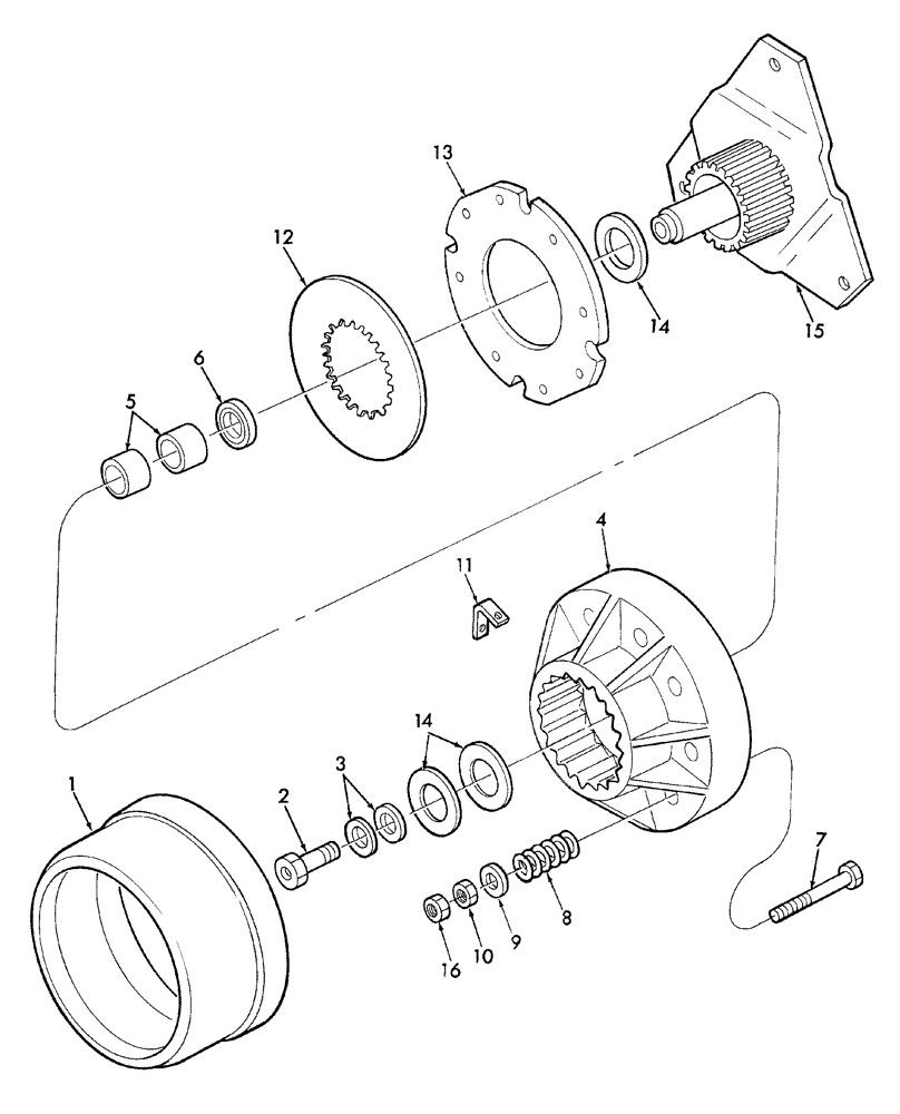 Схема запчастей Case IH SBX550 - (011) - POWER TAKE OFF SLIP CLUTCH (31) - IMPLEMENT POWER TAKE OFF