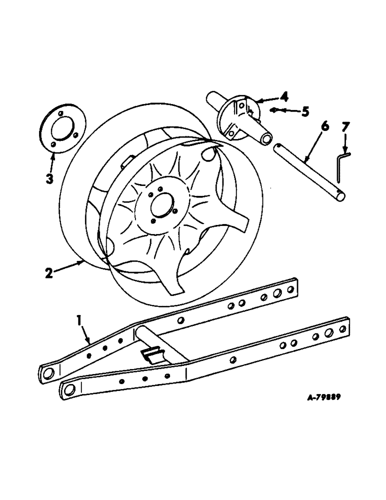 Схема запчастей Case IH 466 - (J-10) - PRESS WHEEL, OPEN CENTER TYPE, ONE PER ROW 