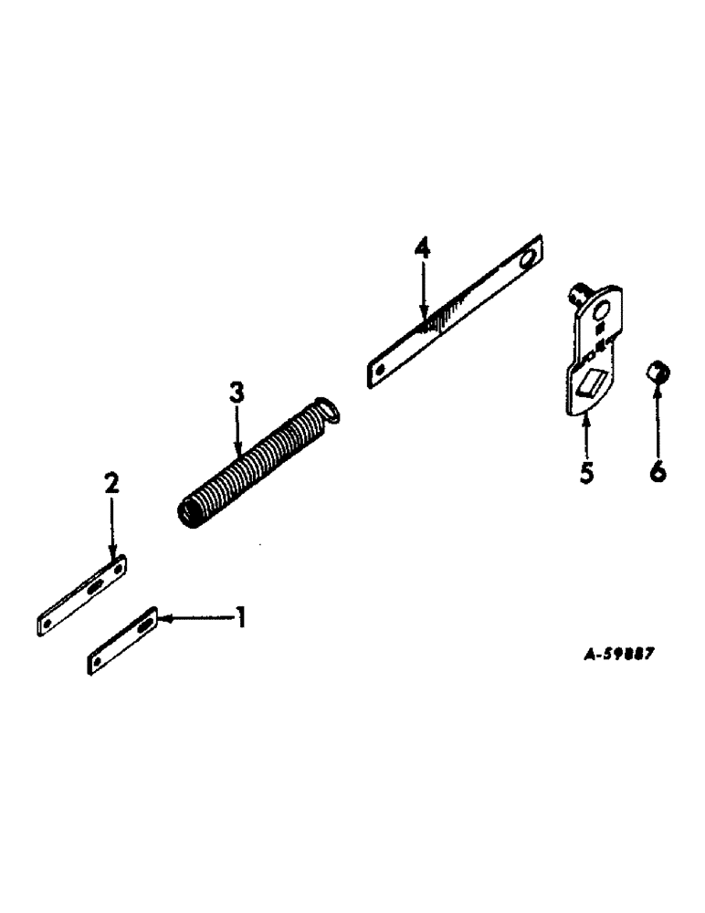 Схема запчастей Case IH 461 - (U-22) - ONE WAY CYLINDER RETURN SPRING 