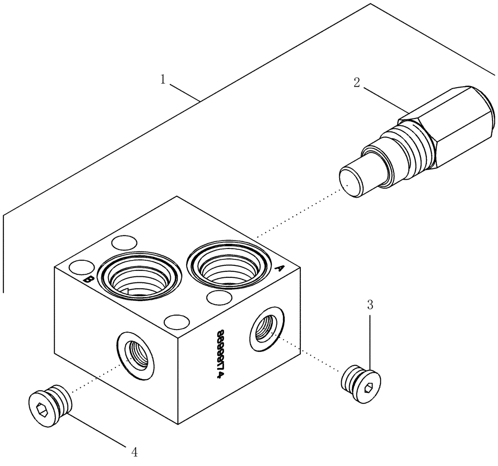 Схема запчастей Case IH 2366 - (08-43) - VALVE ASSY - ROTARY SCREEN BYPASS - ASN JJC0255700 (07) - HYDRAULICS