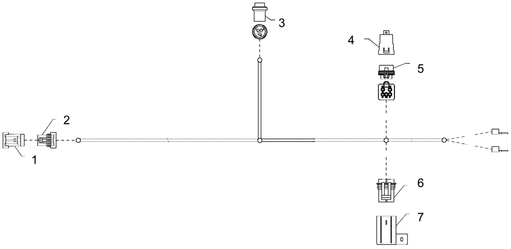 Схема запчастей Case IH 1240 - (55.100.29) - ELECTRICAL - COMPRESSOR TRACTOR HARNESS 84170857 (55) - ELECTRICAL SYSTEMS