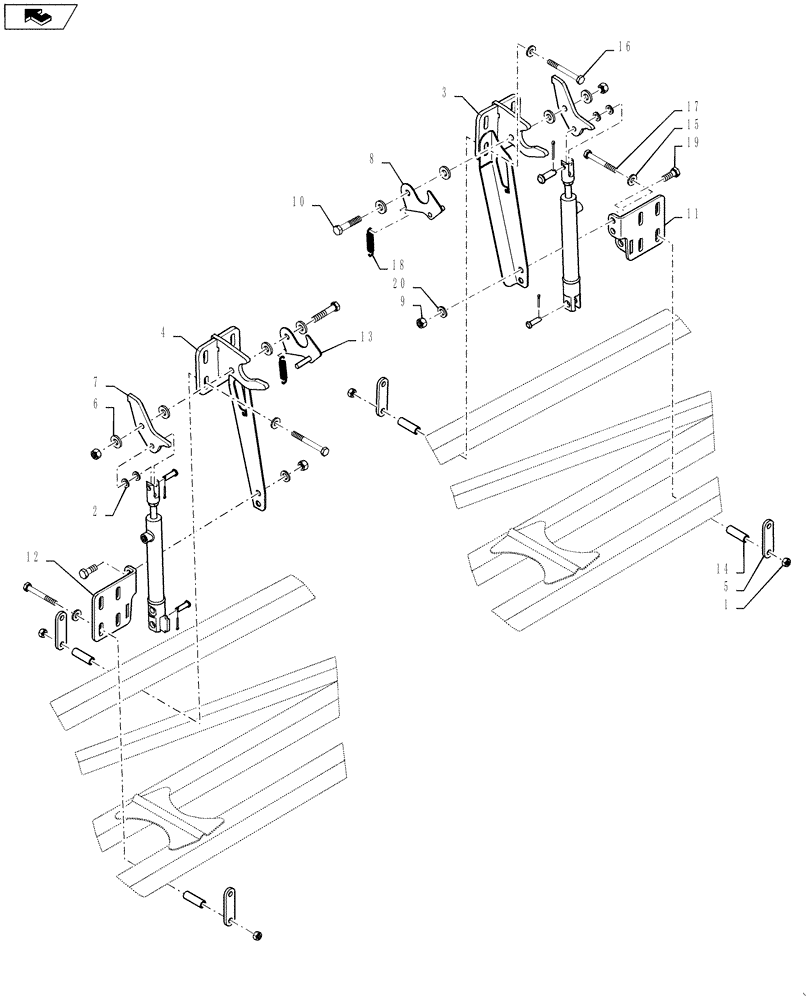 Схема запчастей Case IH 4420 - (06-010[03]) - DIA KIT, HYDRAULIC LOCK, 120 BOOM Hydraulic Plumbing