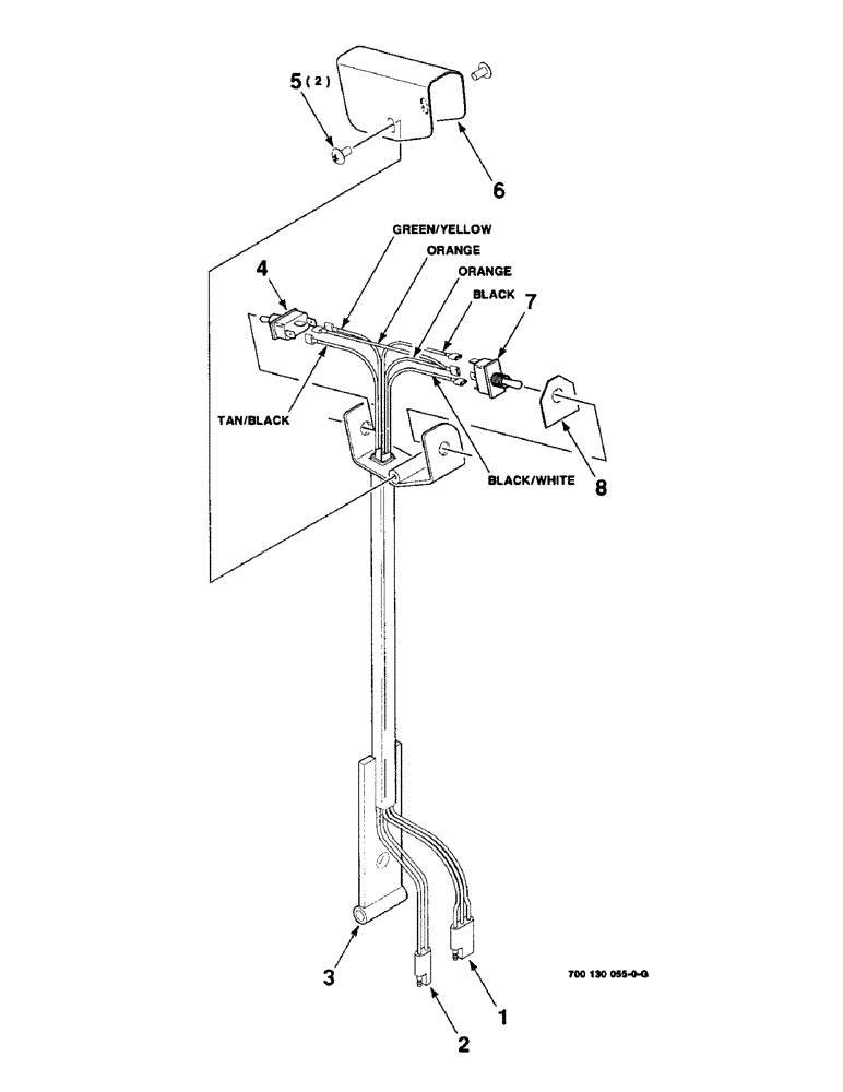 Схема запчастей Case IH 8850 - (04-06) - LEVER ASSEMBLY, HANDLE (04) - ELECTRICAL SYSTEMS