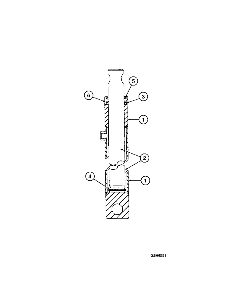 Схема запчастей Case IH INTERNATIONAL - (3-88) - HEADER LIFT CYLINDER, 1.5 X 11.7 RAM TYPE, CESSNA (07) - HYDRAULICS