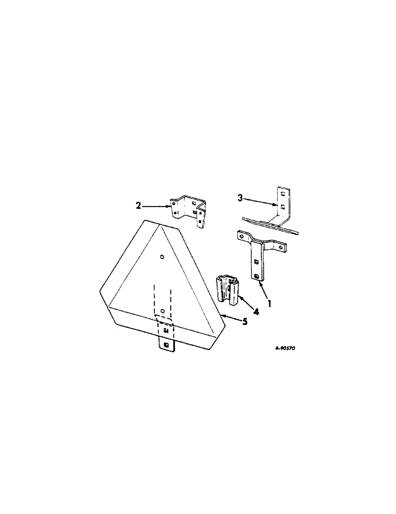 Схема запчастей Case IH 2806 - (N-19[A]) - PARTS ACCESSORIES AND ATTACHMENTS, SLOW MOVING VEHICLE REFLECTOR MOUNTING BRACKET Accessories & Attachments