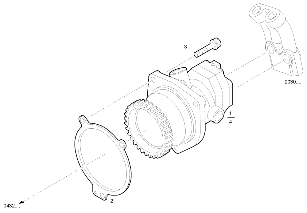 Схема запчастей Case IH F3CE0684B E005 - (2010.049) - FUEL PUMP 