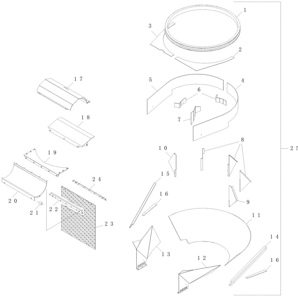 Схема запчастей Case IH A7000 - (A07.01[01]) - Primary Extractor (13) - FEEDER