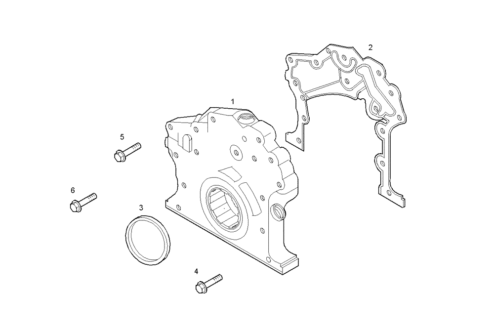 Схема запчастей Case IH F4CE0304A D600 - (3000.058) - OIL PUMP 