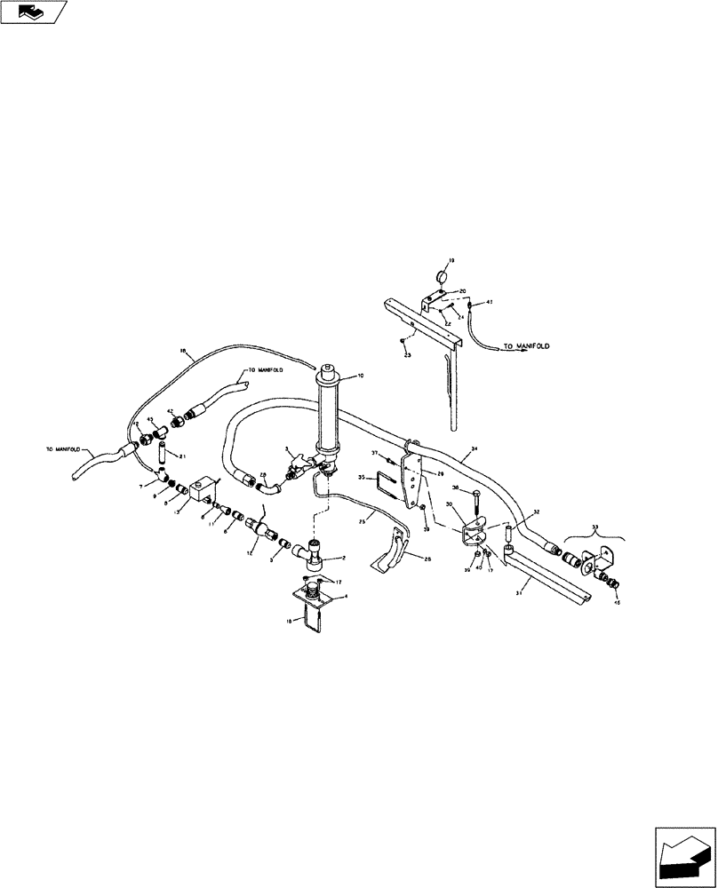 Схема запчастей Case IH 9000 - (75.120.02) - MID-TECH NH3 CONTROL SYSTEM W/PLUMBING FOR DUAL MANIFOLD (75) - SOIL PREPARATION