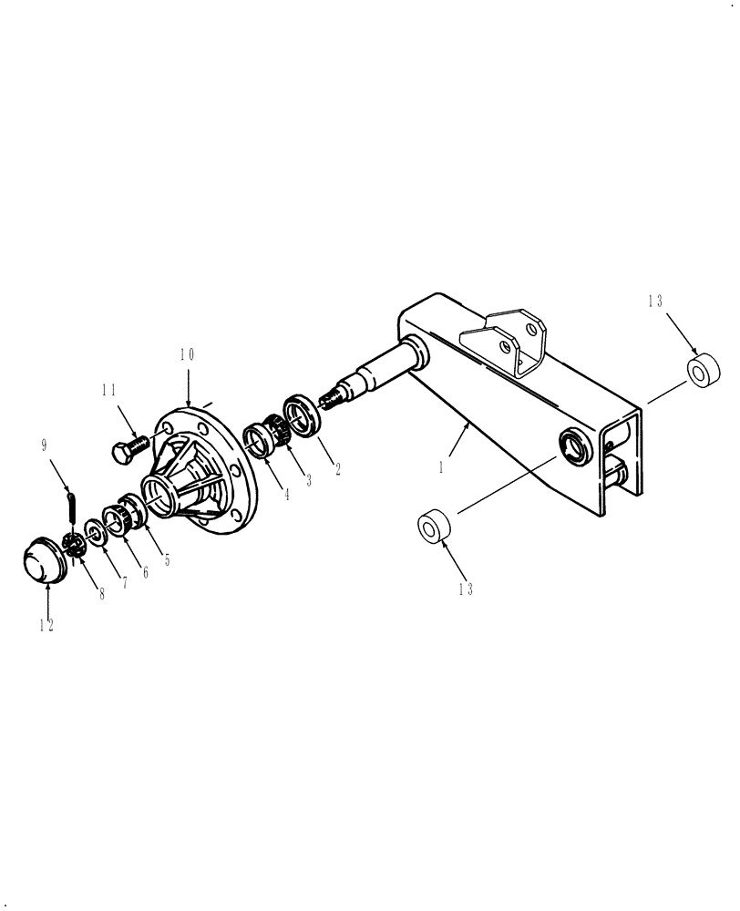 Схема запчастей Case IH DC102 - (11.01) - SPINDLE, RH & LH (11) - WHEELS