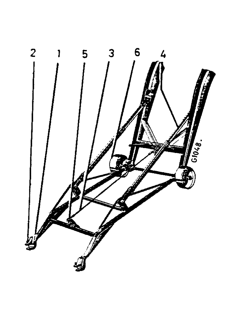 Схема запчастей Case IH 553 - (343) - LIFTING FRAME EXTENSION (88) - ACCESSORIES