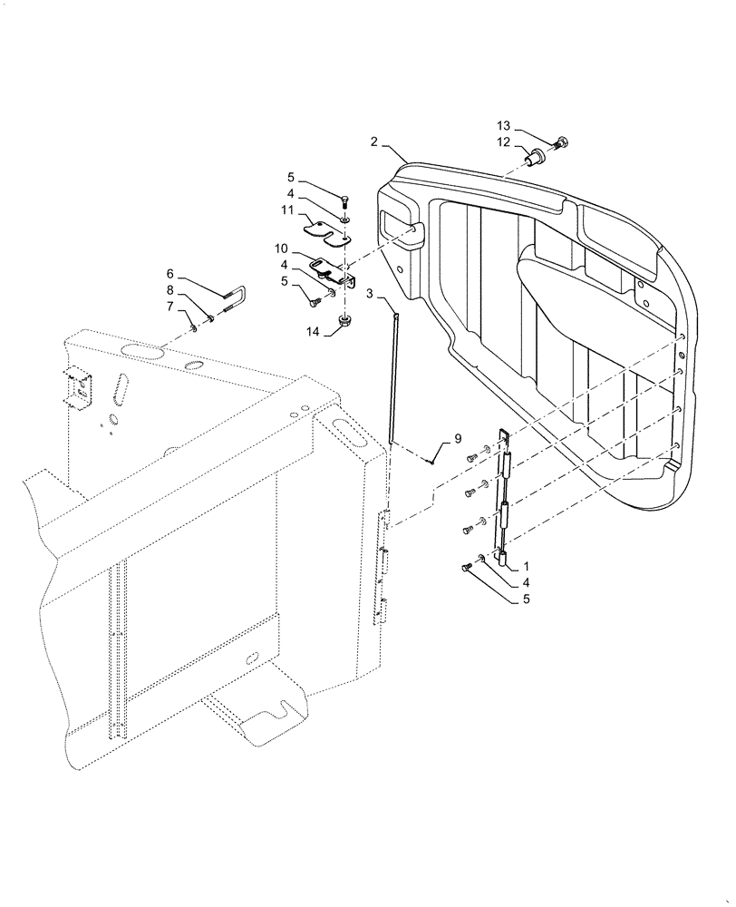 Схема запчастей Case IH 3020-30 - (58.208.01[01]) - END SHIELDING, RIGHT HAND (58) - ATTACHMENTS/HEADERS