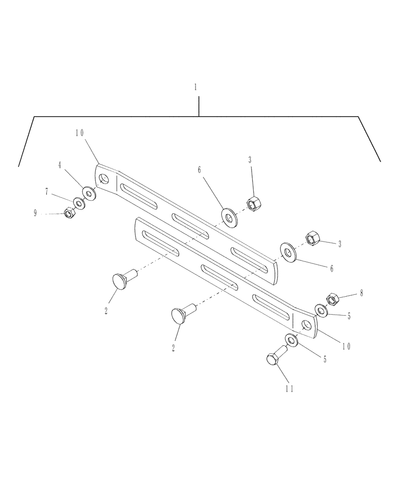 Схема запчастей Case IH DH212 - (20.02.09) - DECK RESTRAINER KIT (15) - CROP CONDITIONING