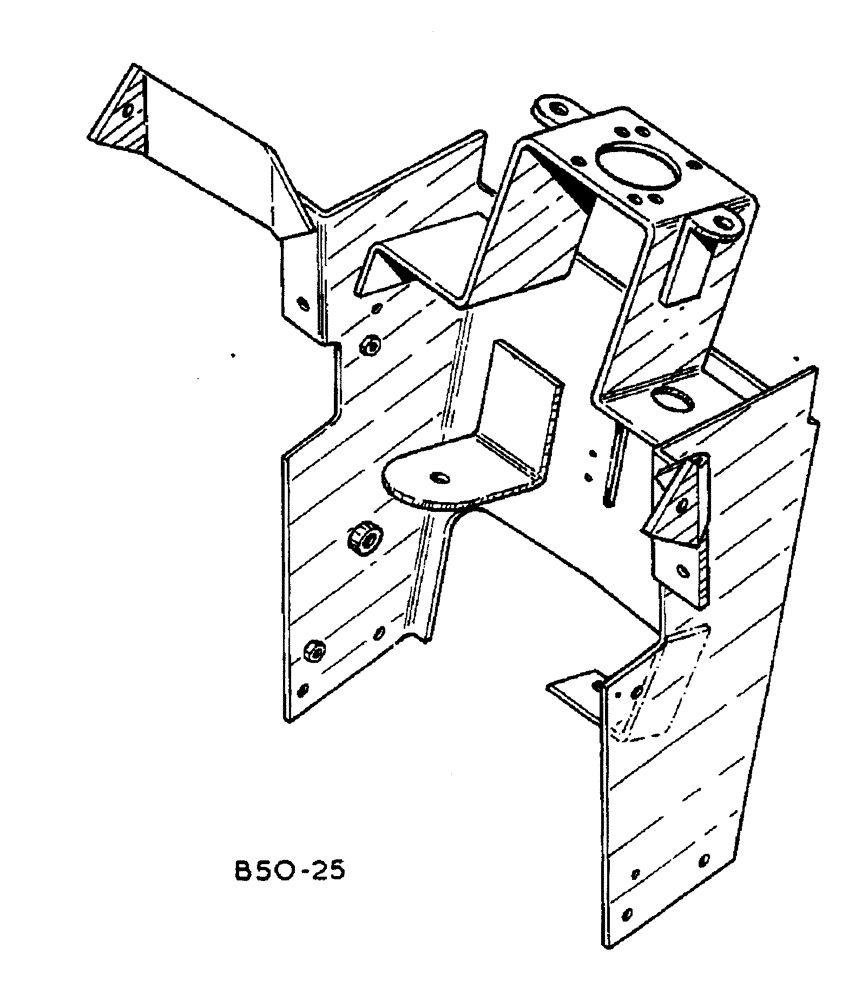 Схема запчастей Case IH 885 - (13-026) - STEERING SUPPORT (05) - SUPERSTRUCTURE