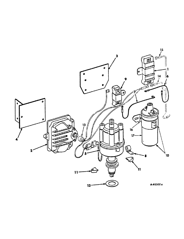 Схема запчастей Case IH C-200 - (G-23) - MAGNETIC PULSE IGNITION SYSTEM 