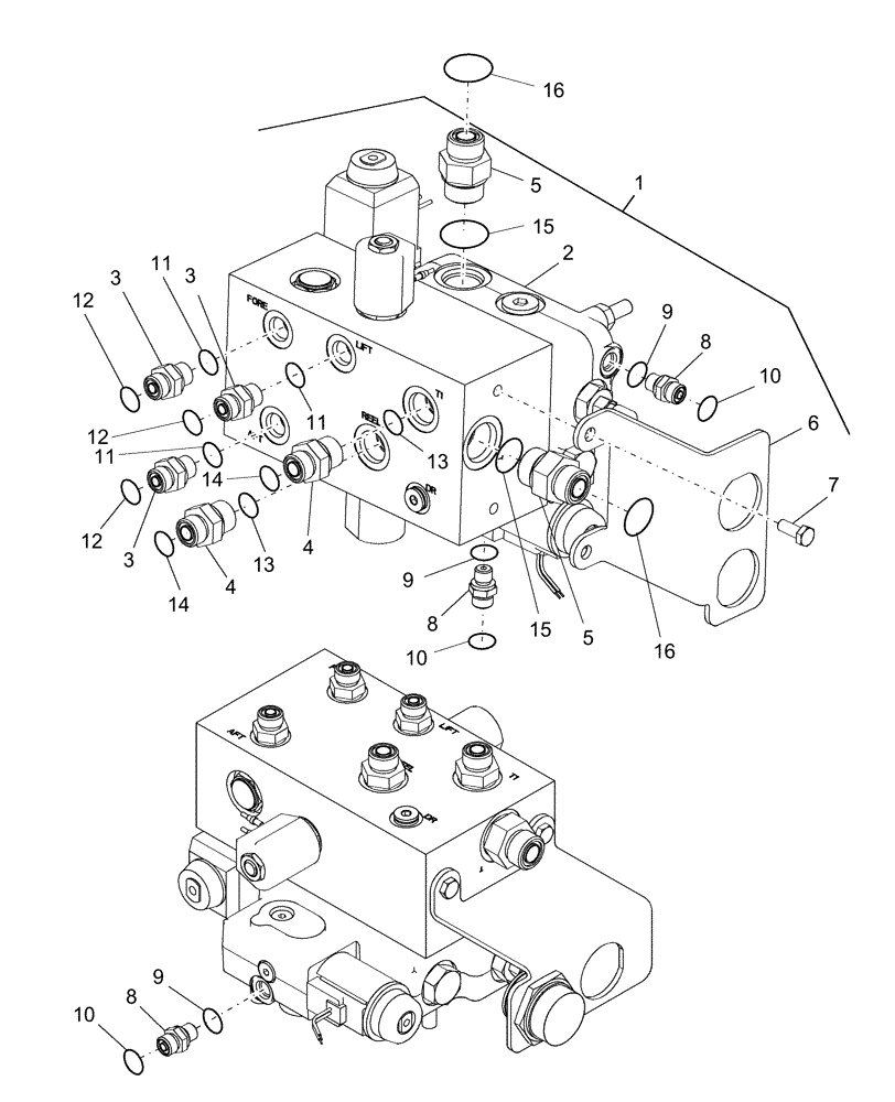 Схема запчастей Case IH AFX8010 - (A.10.A.18[2]) - VALVE, FEEDER STACK A - Distribution Systems