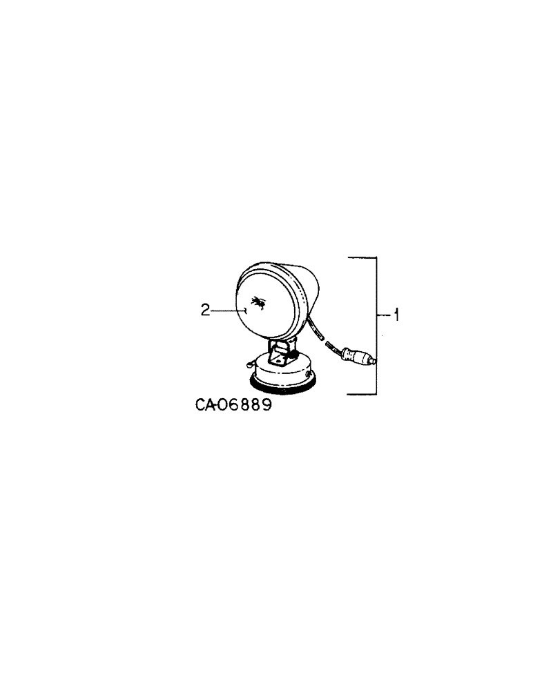 Схема запчастей Case IH 3688 - (08-14[A]) - ELECTRICAL, AUXILIARY FLOOD LIGHT PARTS ACCESSORY (06) - ELECTRICAL