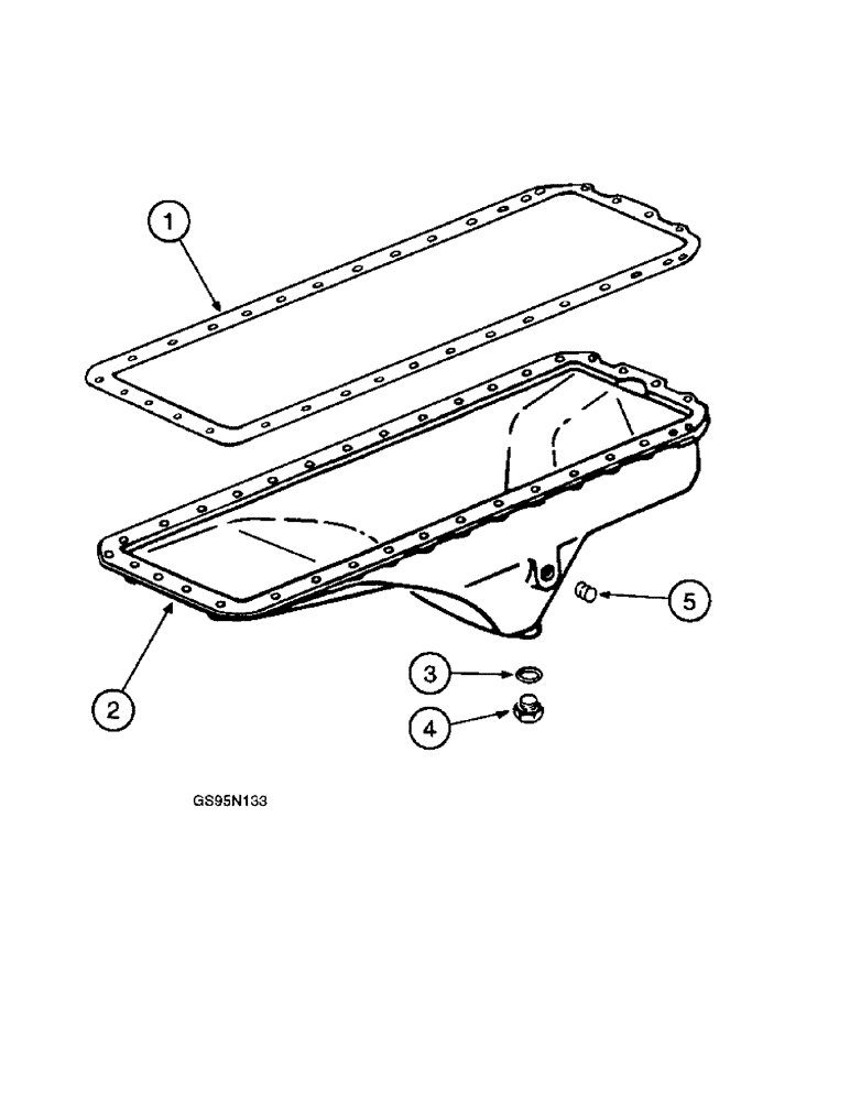 Схема запчастей Case IH DT-429 - (9-06) - CRANKCASE OIL PAN 