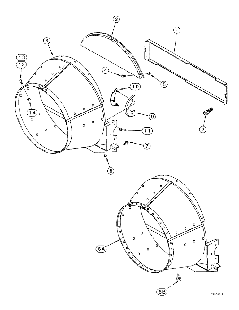 Схема запчастей Case IH 2166 - (9B-18) - CONE (14) - ROTOR, CONCANVES & SIEVE