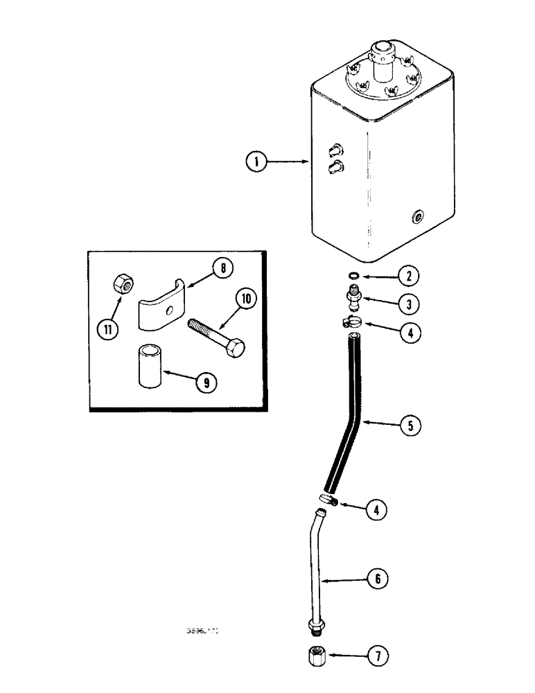 Схема запчастей Case IH 1660 - (8-04) - HYDRAULIC RESERVOIR DRAIN SYSTEM (07) - HYDRAULICS