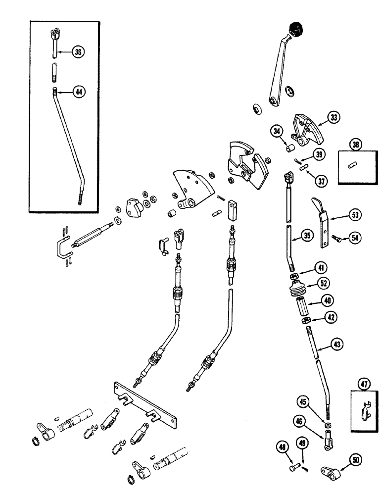 Схема запчастей Case IH 2090 - (6-218) - POWER SHIFT TRANSMISSION, PARKING LOCK CONTROL (06) - POWER TRAIN